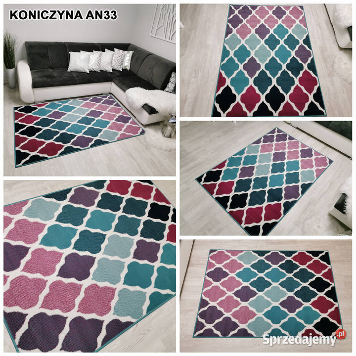 DYWAN 140X200 IDEA KONICZYNA AN33 KOLOROWA GĘSTY Białystok