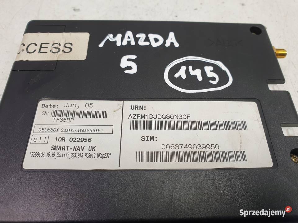 Mazda 5 I MODUŁ NAVIGACJI Nawigacji 10R022956 Części samochodowe Rudka
