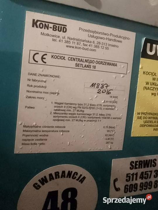 Piec Setlans 18Kw