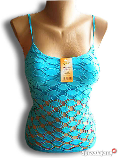 NOWY ŻÓŁTY TOP NA RAMIĄCZKACH RLXL