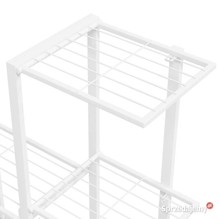 Stojak na kwiaty 945 x 25 x 88 biały metalowy Warszawa