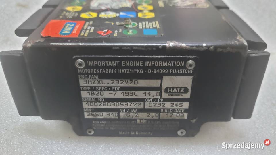 Osłona pokrywy zaworów HATZ 1B20 i 1B30 Pozostałe małopolskie Niepołomice