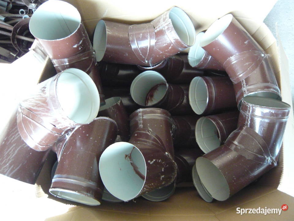 rynna z blachy powlekanej kolor brązowy RAL 8017 Oleśnica