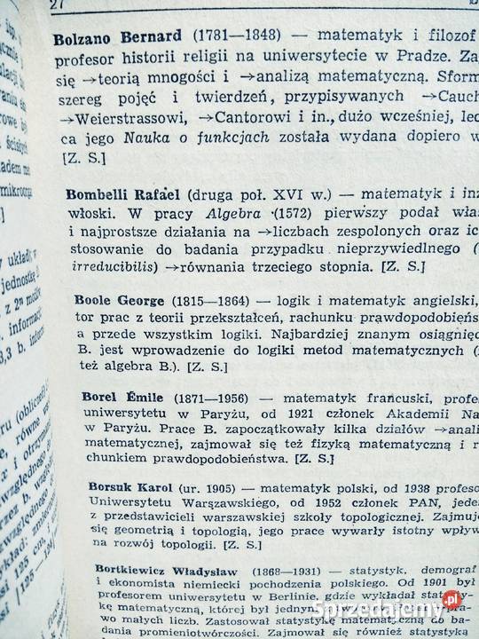 Mały słownik matematyczny unikatowe książki mazowieckie Warszawa
