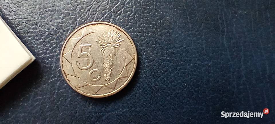 Stare monety 5 cent 2002 Namibia Numizmatyka Lesko