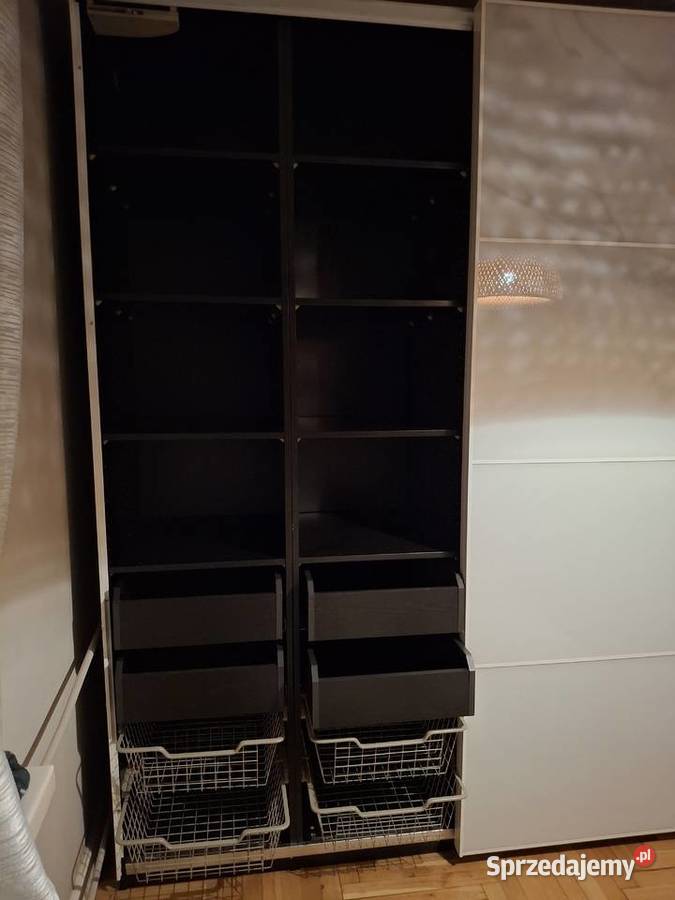 Szafa IKEA PAX drzwi przesuwne biały polysk Szafy i garderoby Poznań