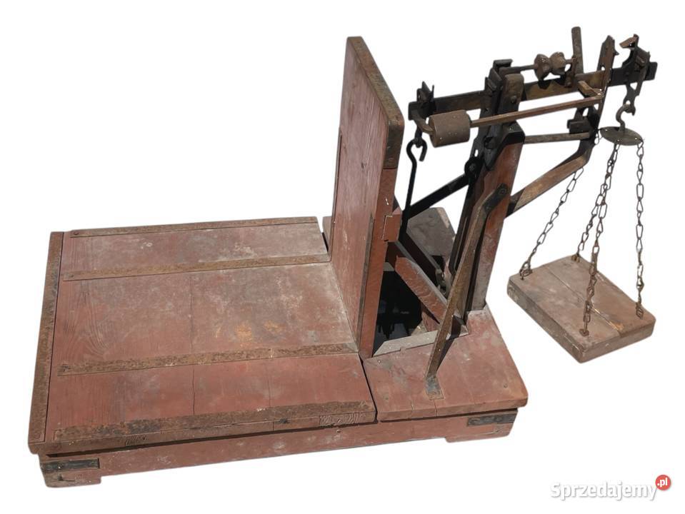 Stara drewniana waga 2 Kraków