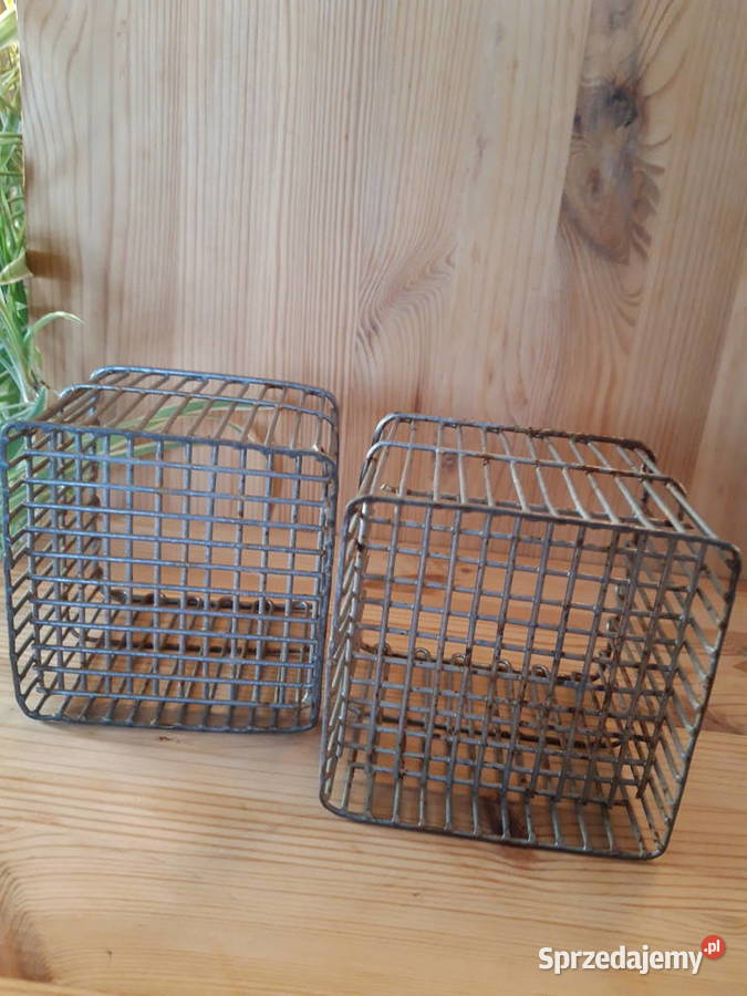 Koszyk koszyczki Metalowe Prl Vintage Poznań