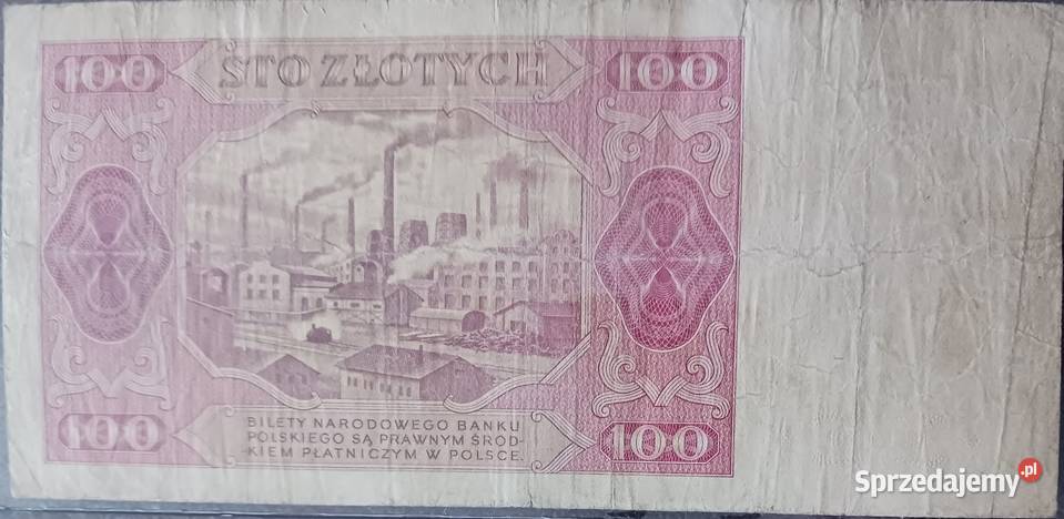 100 złotych Robotnik 1VII1948 r seria DC sprzedam
