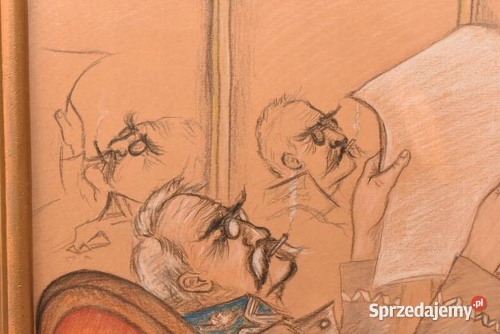 Marszałek Józef Piłsudski Karykatura Obraz małopolskie