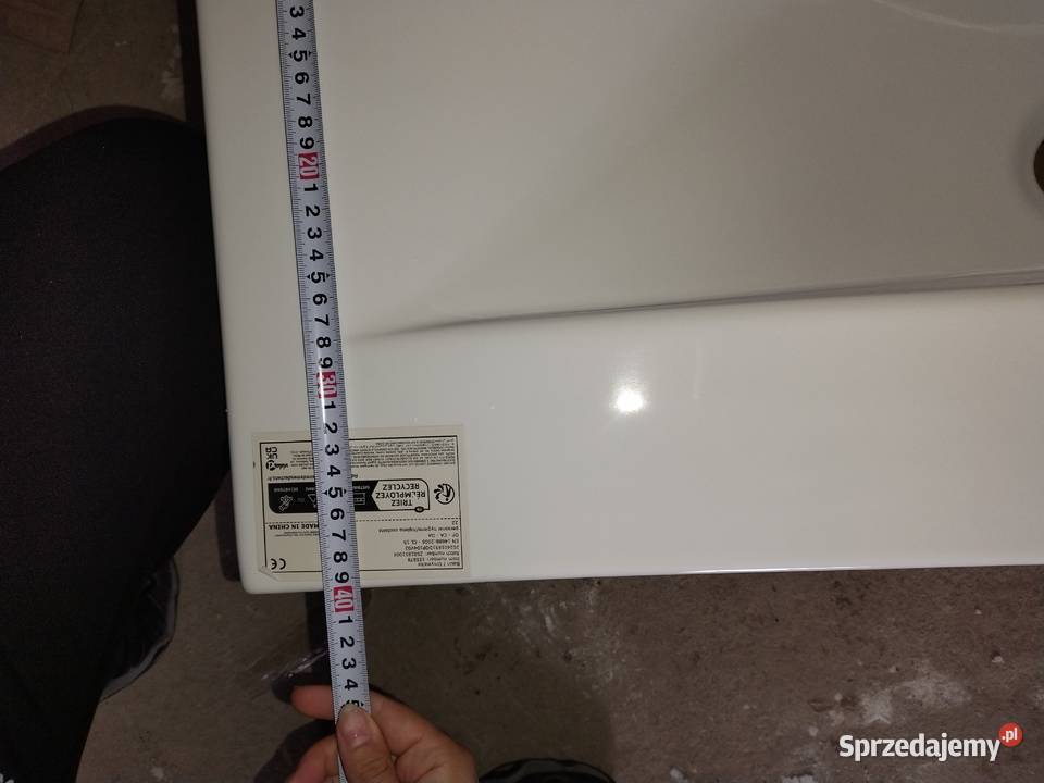 Umywalka wpuszczana 91 x 395 x 185 ceramiczna Brzezna