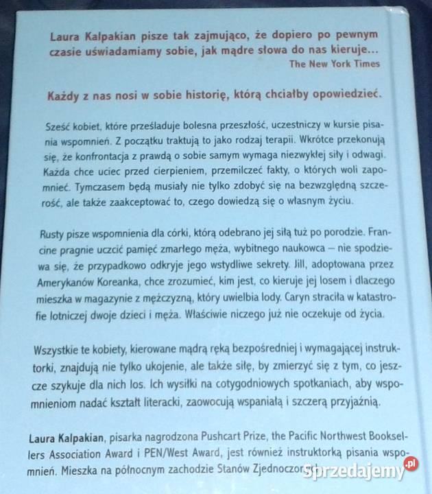 Klub wspomnień Laura Kalpakian Pozostałe Chełm sprzedam
