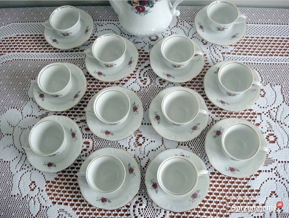 serwis herbaciany kawowy porcelanowy dzbanek świętokrzyskie Kielce