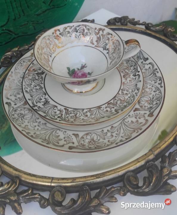 Porcelana zdobiona motywem róż Pabianice