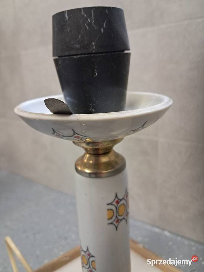 lampka z prlu polam Poznań z porcelany i świętokrzyskie Sandomierz