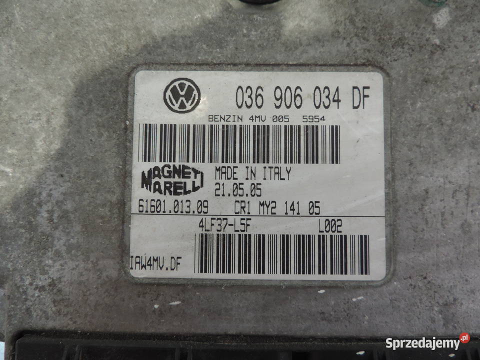 KOMPUTER SILNIKA SKODA FABIA I 14 036906034DF Rok produkcji 2005 małopolskie Nowy Sącz