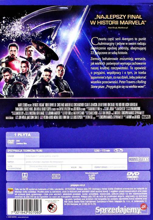 AVENGERS KONIEC GRY ROBERT DOWNNEY JR Kalisz