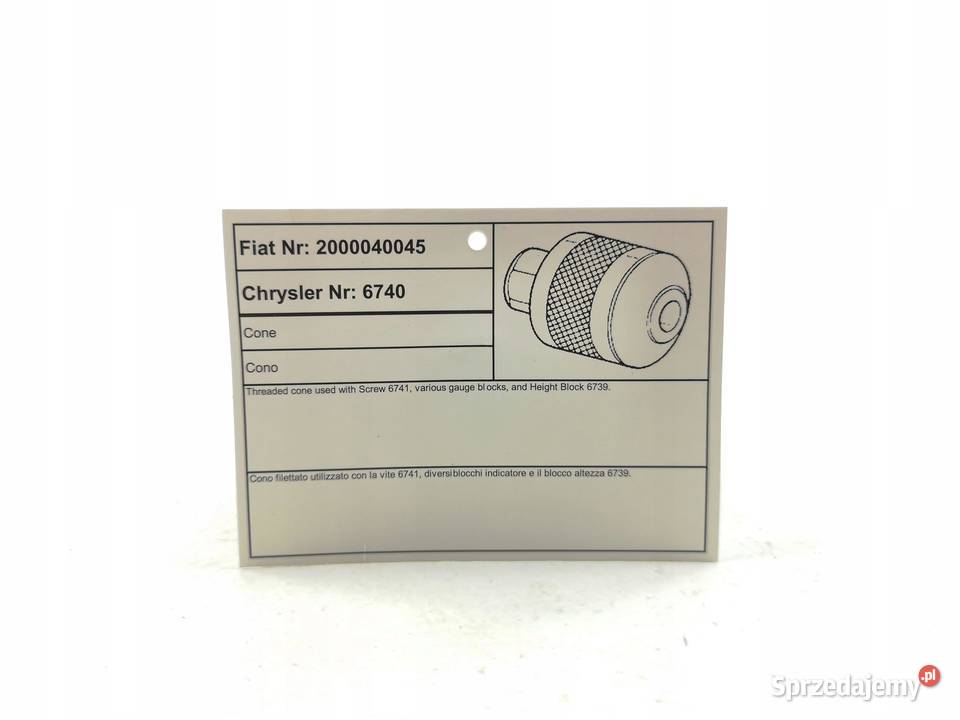 STOŻEK DO MONTAŻU TULEI ZAWIESZENIA CHRYSLER