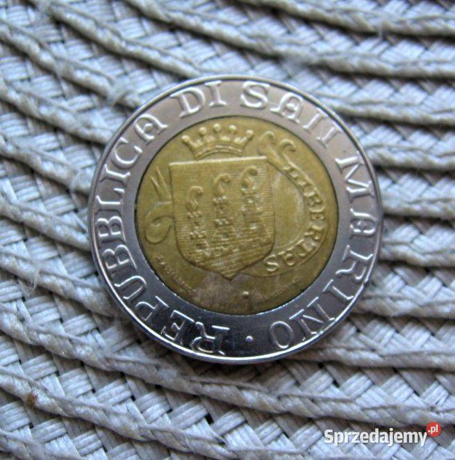 San Marino 500 Lirów 1989r XVI Wieków Histori Kalisz
