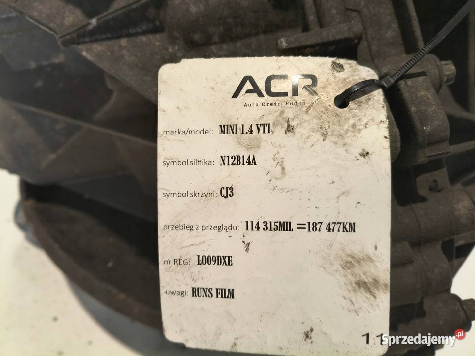SKRZYNIA BIEGÓW Mini Cooper R56 14 VTi manualna
