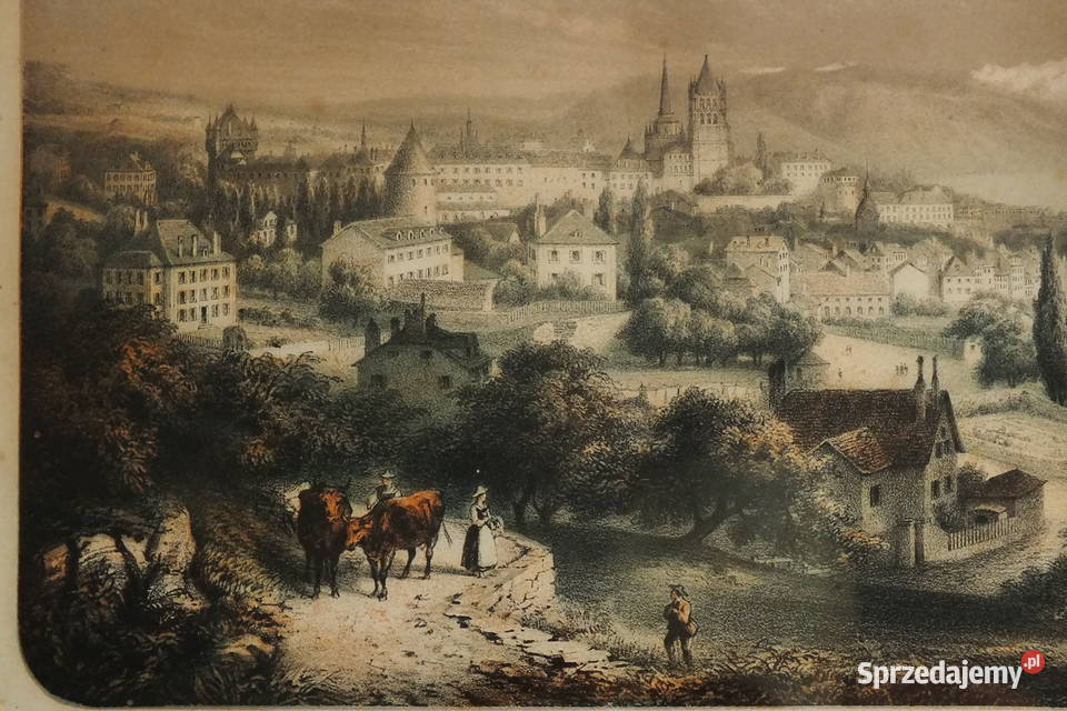 Pejzaż miejski grafika Lubin