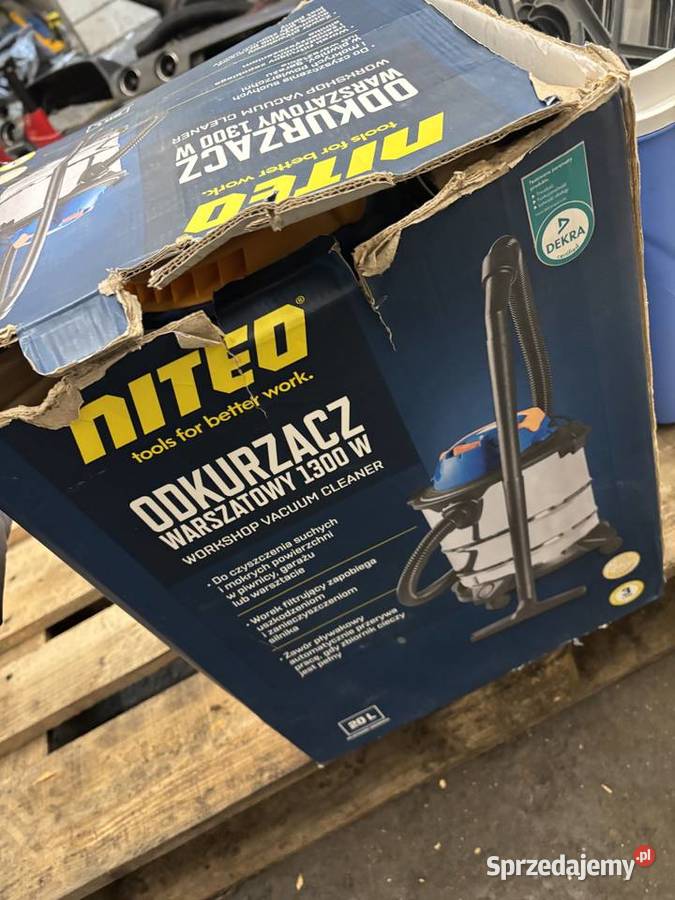 ODKURZACZ WARSZTATOWY 1300 W ZBIORNIK 20 L NITEO Rawa Mazowiecka