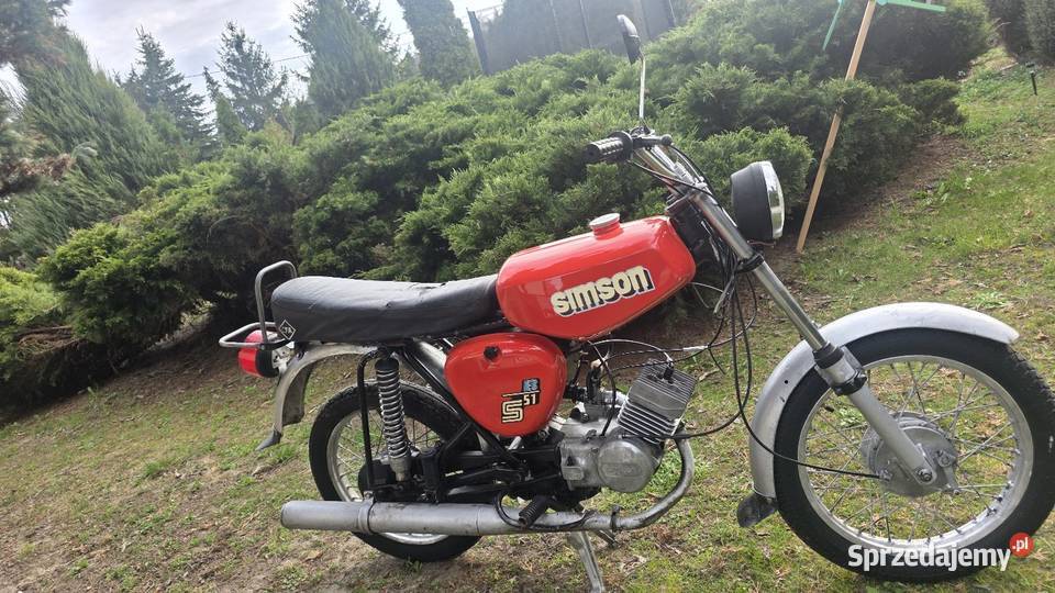 Simson s51 sprawny silnik 4 tabkiczka 50cm3