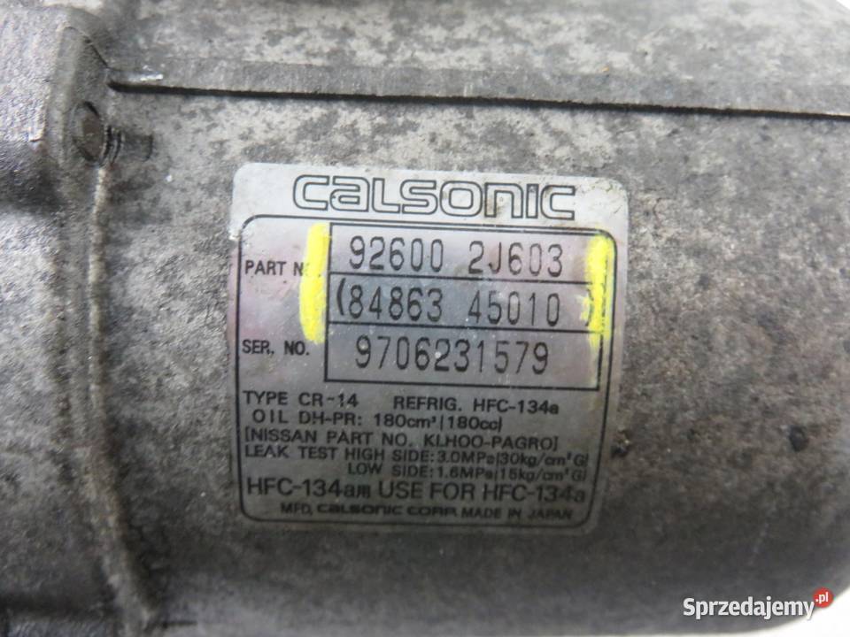 KOMPRESOR KLIMATYZACJI NISSAN PRIMERA P11 20 TD