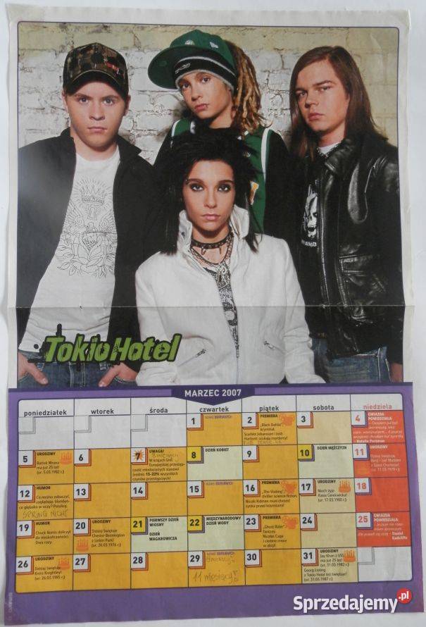 PLAKAT TOKIO HOTEL WYPRZEDAŻ ŚWIAT PLAKATÓW Pozostałe kujawsko-pomorskie Bydgoszcz