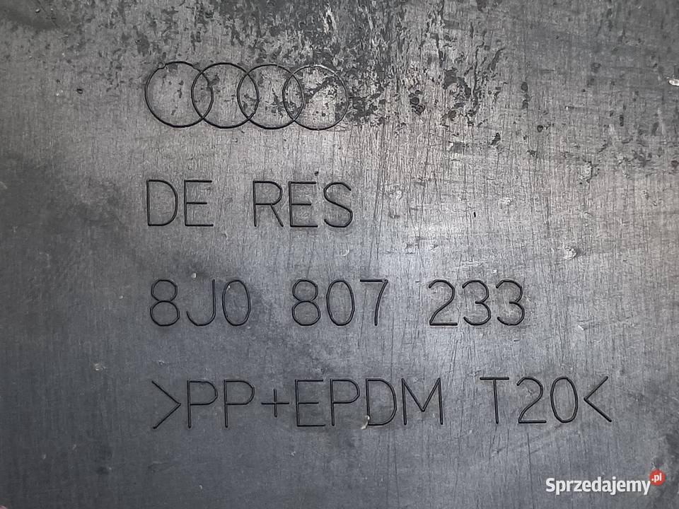AUDI TT WZMOCNIENIE DOLNE ZDERZAKA PRZÓD Wzmocnienia, belki i wsporniki Pleszew