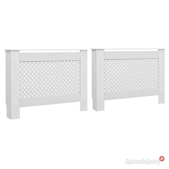Osłony na kaloryfer 2 białe 112x19x815 MDF