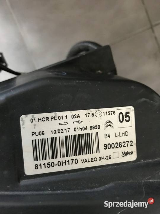 CITROEN C1 II 2 LAMPA LEWA PRZÓD PRZEDNIA EUROPA małopolskie Barwałd Dolny