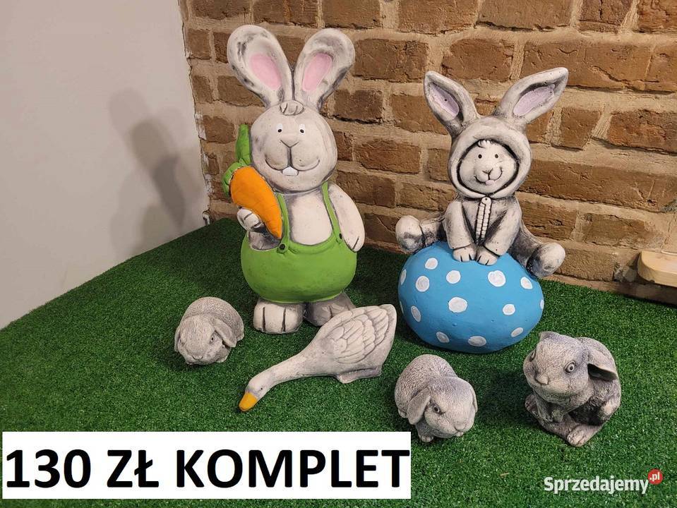 króliczek wielkanocny królik gipsowy Wrocław sprzedam