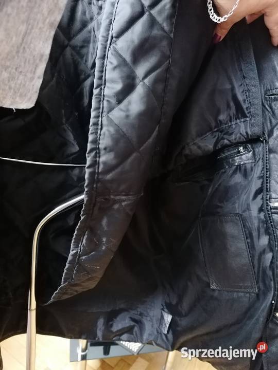 KURTKA SKÓRZANA MĘSKA CZARNA KLASYCZNA MAREL Łódź