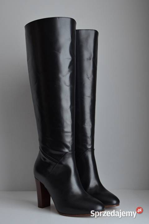 SZERSZA cholewka skóra klocek kozaki Sezane Kozaki Białystok
