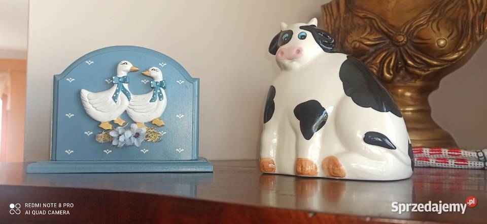 Drewniany serwetnik z gąskami pomorskie Gdańsk