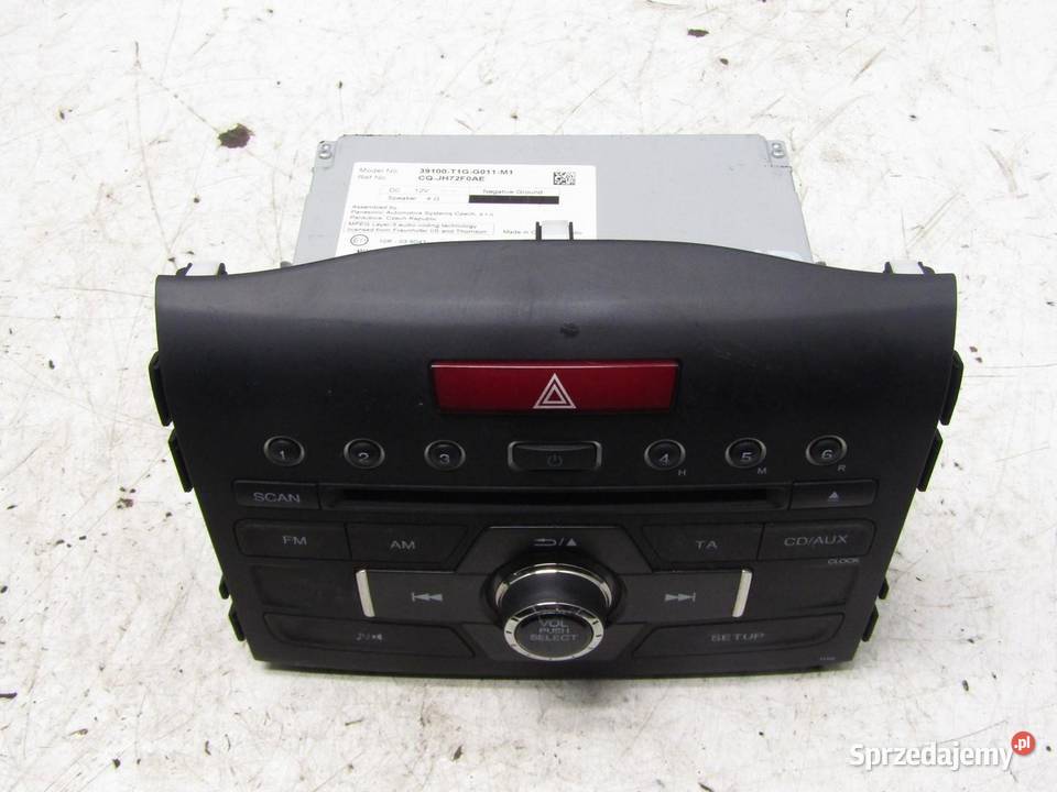 RADIOODTWARZACZ RADIO CD HONDA CRV CRV IV