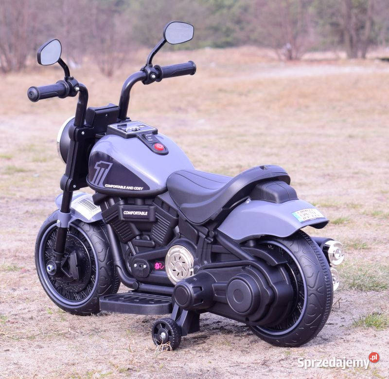 MOTOREK dzieci motor CHOPPER na akumulator kółka Pojazdy elektryczne i spalinowe Myszków sprzedam