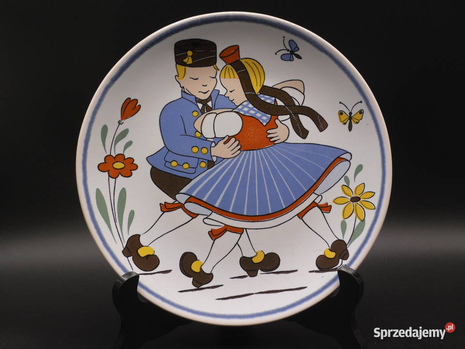 Talerz ceramiczny z Waechtersbach dekoracja wielkopolskie