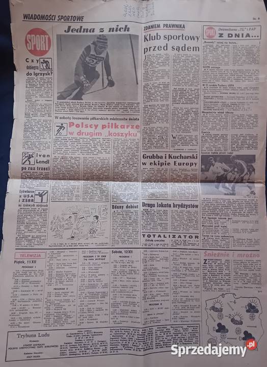 Trybuna Ludu 290 11 grudnia 1987 r Antykwariat Koźminek