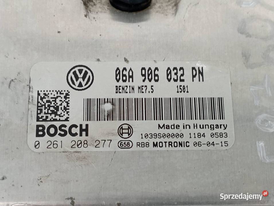 STEROWNIK SILNIKA 0261208277 06A906032PN 20 B Rok produkcji 2006