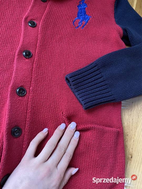 Sweter męski kardigan w stylu Vintage Ralph Piaseczno sprzedam