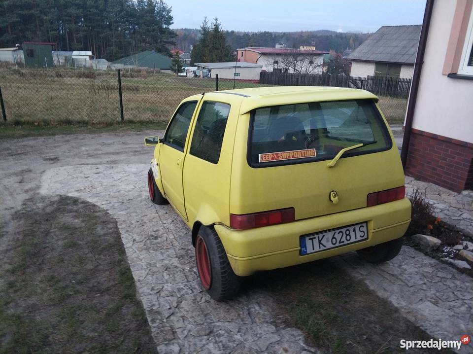 Fiat cinquecento sporting 12 8v żółty Żurada
