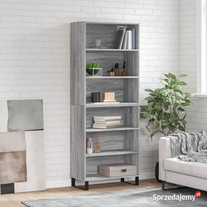 Regał szary dąb sonoma 695x325x180 materiał Warszawa