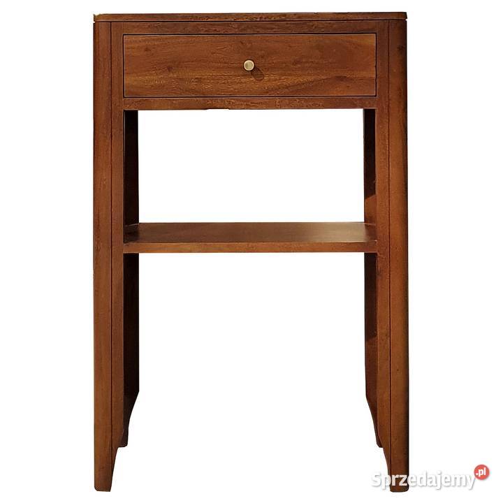 Konsola drewniana MILANO 60 z szufladą i półką 60cm