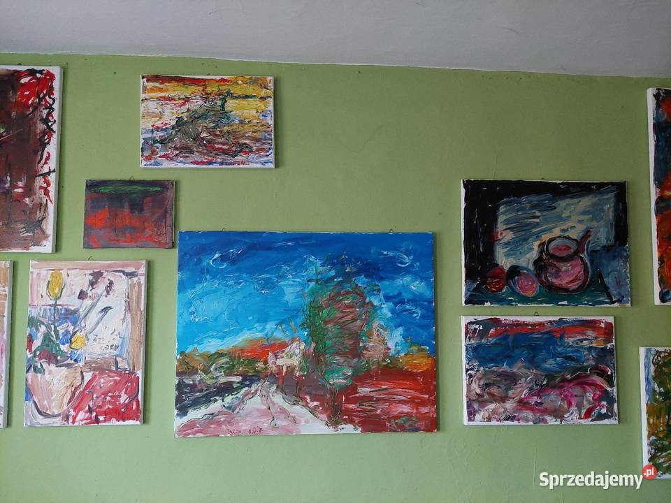 Pejzaż olej na płótnie zachodniopomorskie