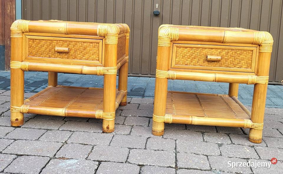 Stoliki nocne 2 sztuki bambus ratan opolskie Opole