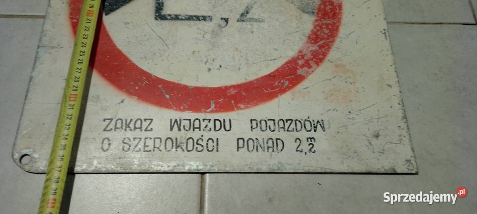 Znak szkoleniowy ręcznie malowany pisany lata 60 Jarosław