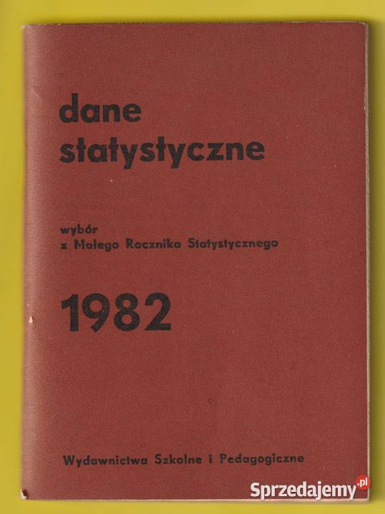 DANE STATYSTYCZNE 1982 miękka Pozostałe