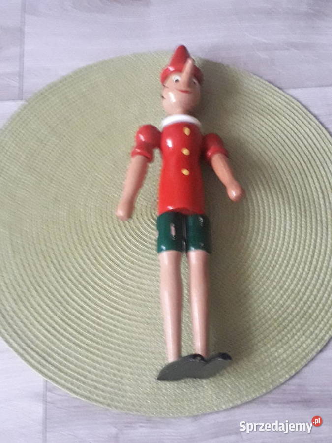 Figurka drewniana Pinokio Vintage świętokrzyskie